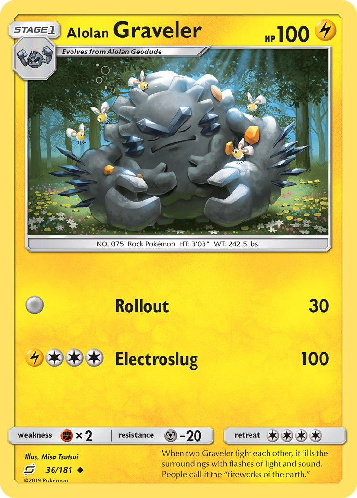 Alolan Graveler (36/181) [Sun & Moon: Team Up] | Mega City Incorporated