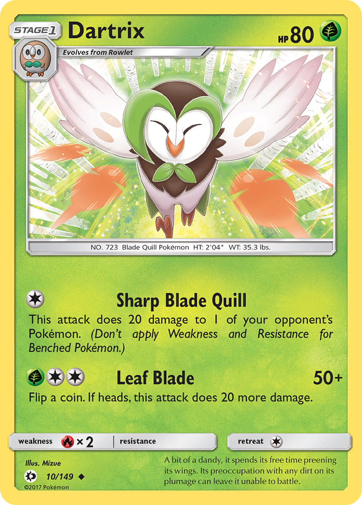 Dartrix (10/149) [Sun & Moon: Base Set] | Mega City Incorporated