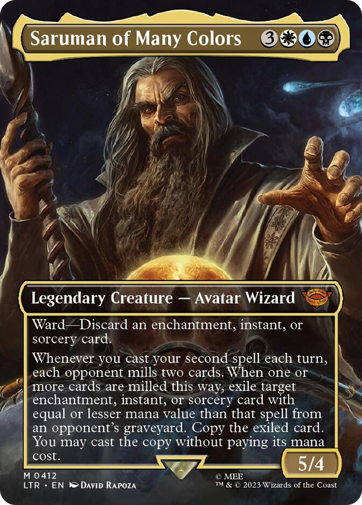 Saruman of Many Colors (Borderless Alternate Art) [The Lord of the Rings: Tales of Middle-Earth] | Mega City Incorporated