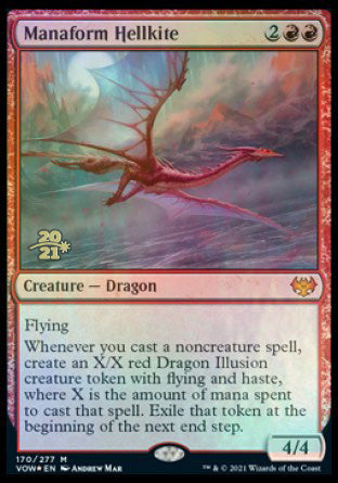 Manaform Hellkite [Innistrad: Crimson Vow Prerelease Promos] | Mega City Incorporated