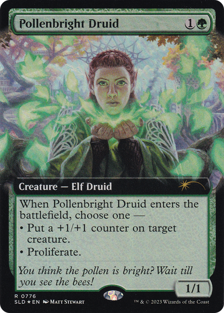 Pollenbright Druid (Extended Art) [Secret Lair Drop Series] | Mega City Incorporated
