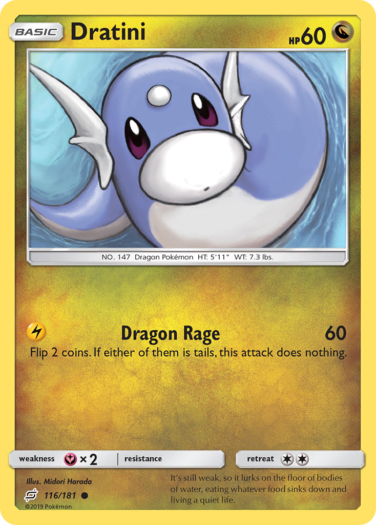 Dratini (116/181) [Sun & Moon: Team Up] | Mega City Incorporated