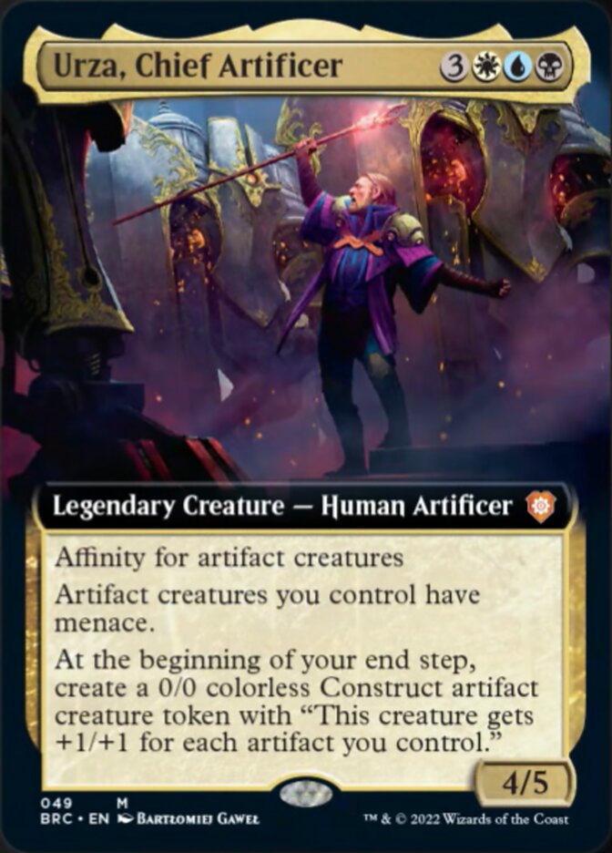 Urza, Chief Artificer (Extended Art) [The Brothers' War Commander] | Mega City Incorporated