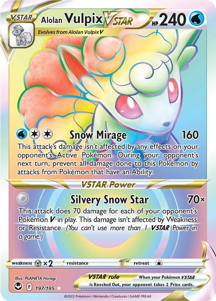 Alolan Vulpix VSTAR (197/195) [Sword & Shield: Silver Tempest] | Mega City Incorporated