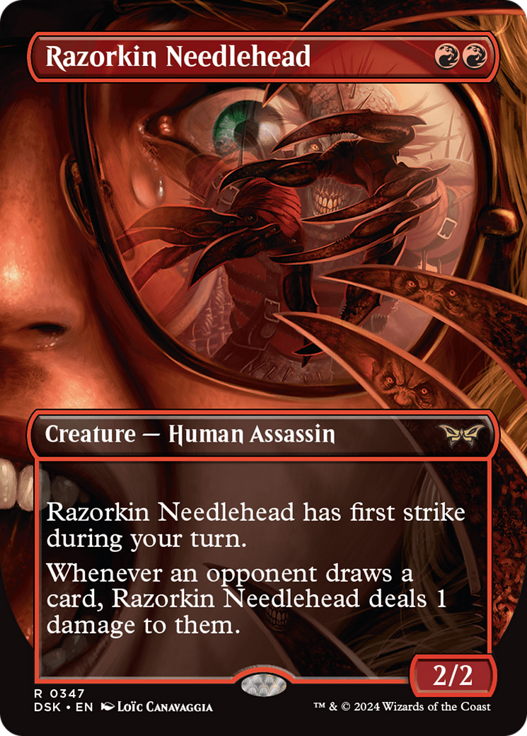 Razorkin Needlehead (Borderless) [Duskmourn: House of Horror] | Mega City Incorporated