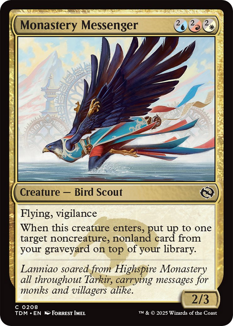 Monastery Messenger [Tarkir: Dragonstorm] | Mega City Incorporated