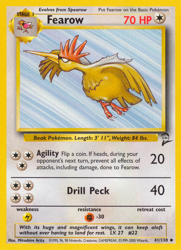 Fearow (41/130) [Base Set 2] | Mega City Incorporated