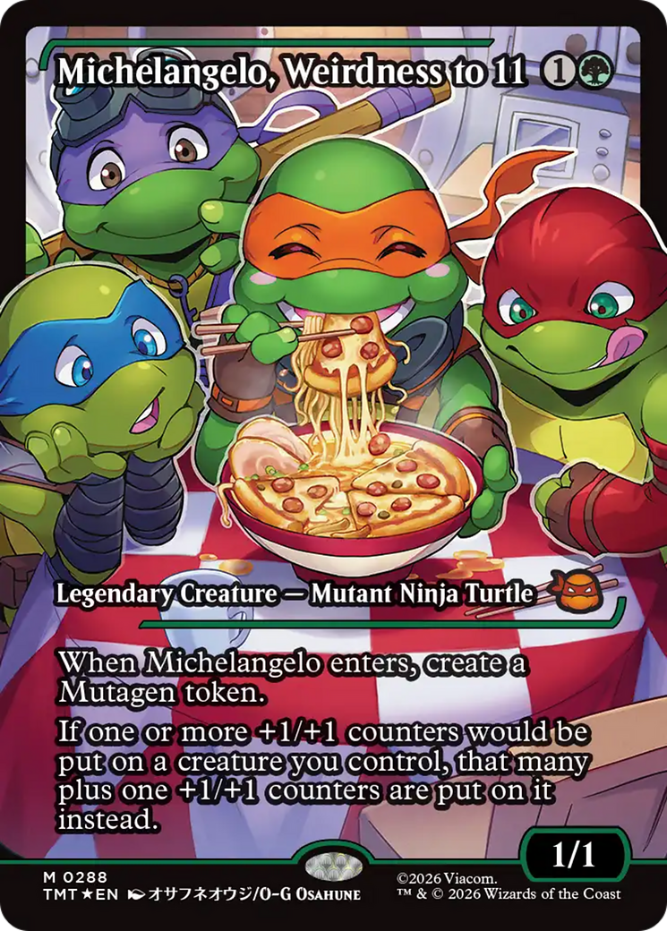 Michelangelo, Weirdness to 11 (Showcase) [Teenage Mutant Ninja Turtles] | Mega City Incorporated