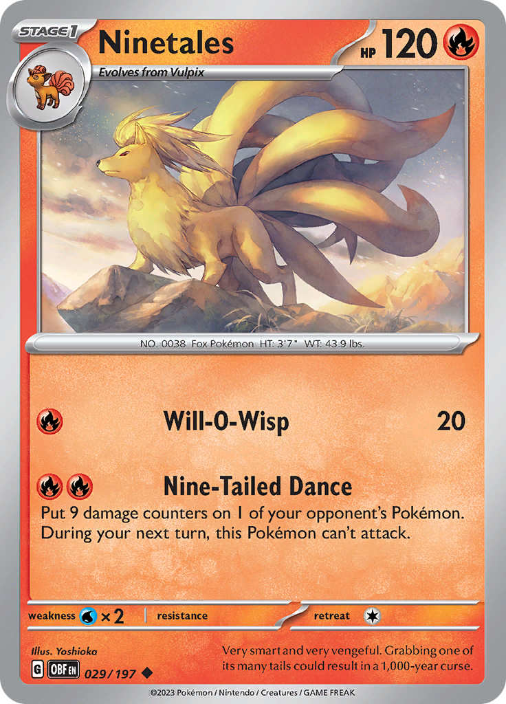 Ninetales (029/197) [Scarlet & Violet: Obsidian Flames] | Mega City Incorporated