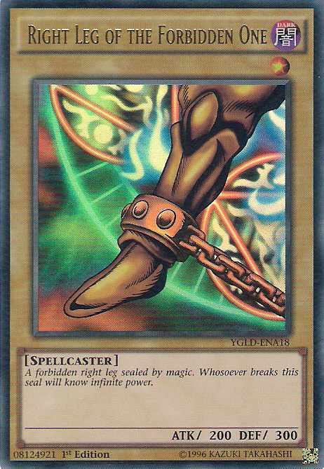 Right Leg of the Forbidden One [YGLD-ENA18] Ultra Rare | Mega City Incorporated