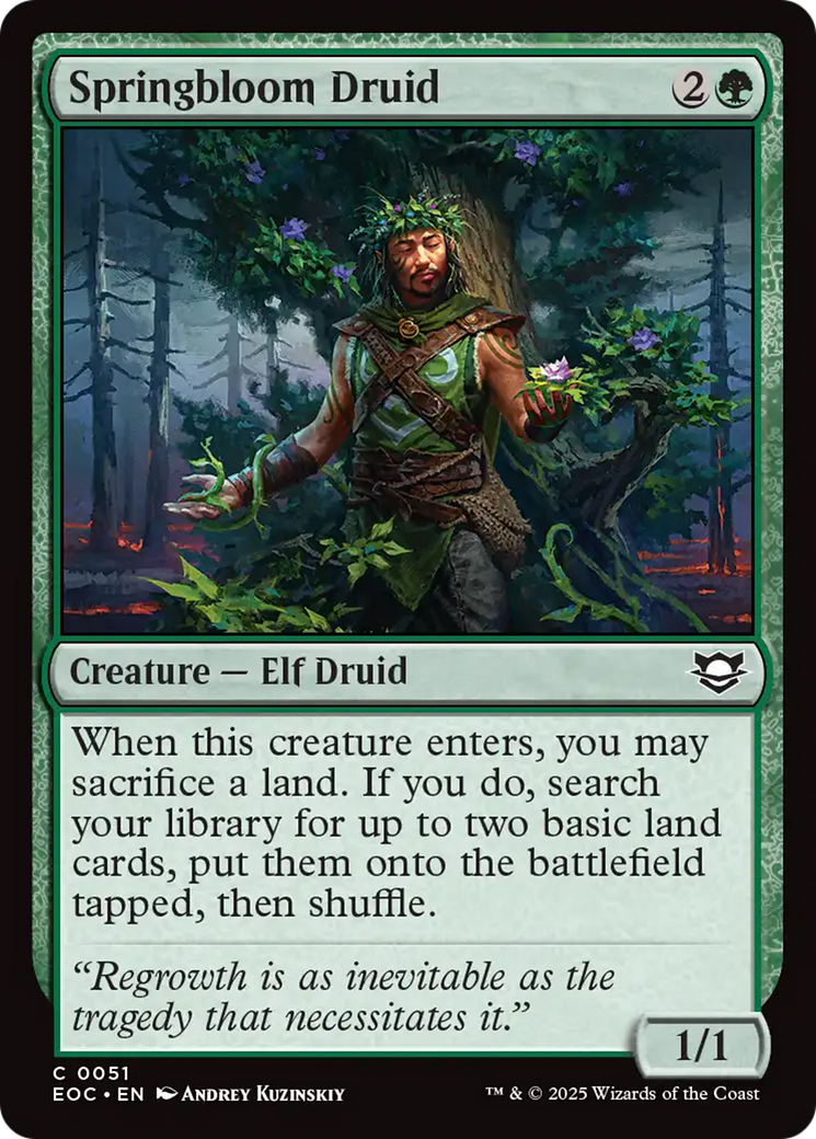 Springbloom Druid [Edge of Eternities Commander] | Mega City Incorporated