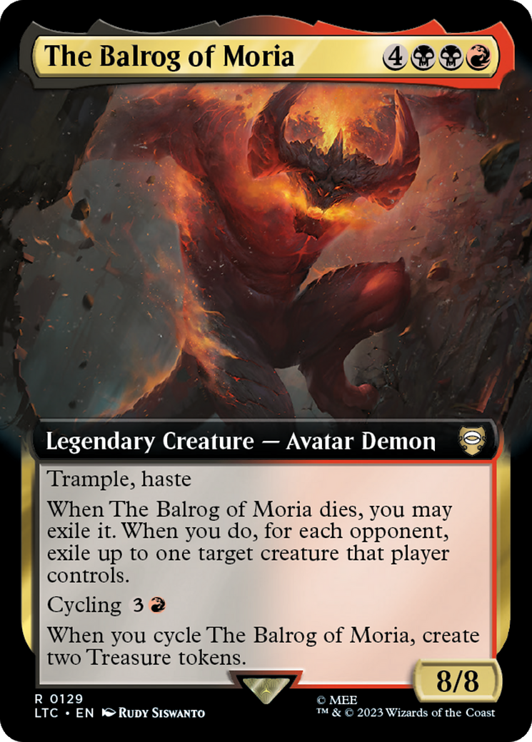 The Balrog of Moria (Extended Art) [The Lord of the Rings: Tales of Middle-Earth Commander] | Mega City Incorporated