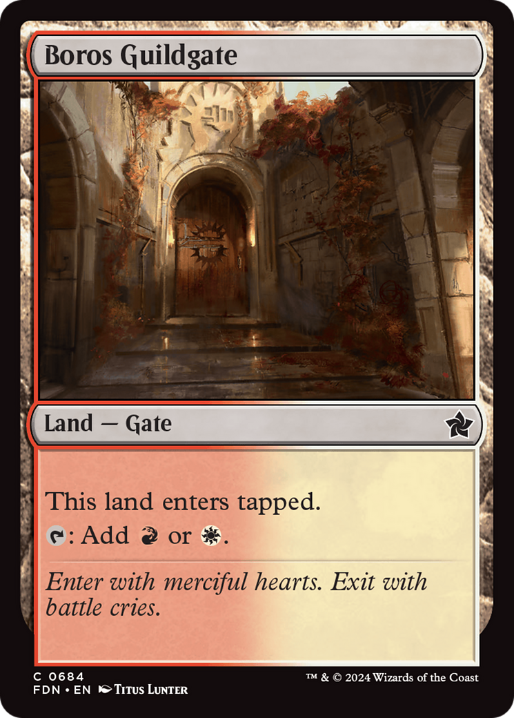 Boros Guildgate [Foundations] | Mega City Incorporated