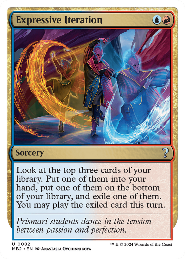 Expressive Iteration (White Border) [Mystery Booster 2] | Mega City Incorporated