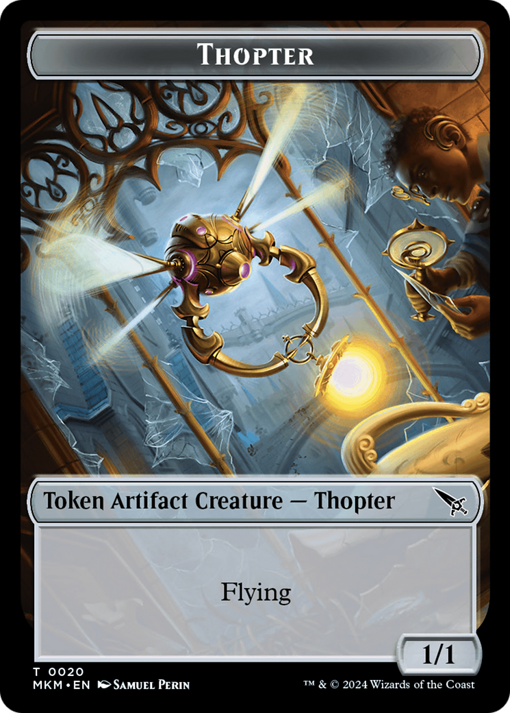 Thopter (0020) // Goblin Double-Sided Token [Murders at Karlov Manor Tokens] | Mega City Incorporated