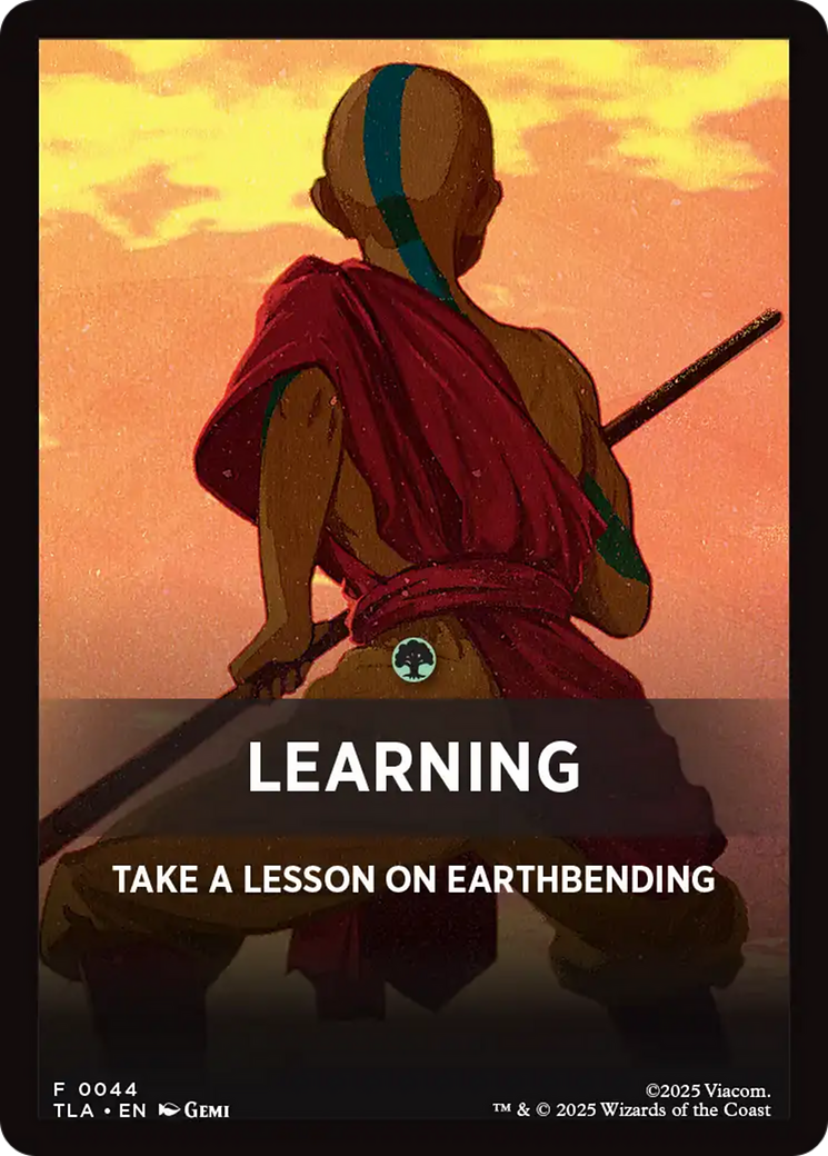 Learning Theme Card [Avatar: The Last Airbender Tokens] | Mega City Incorporated