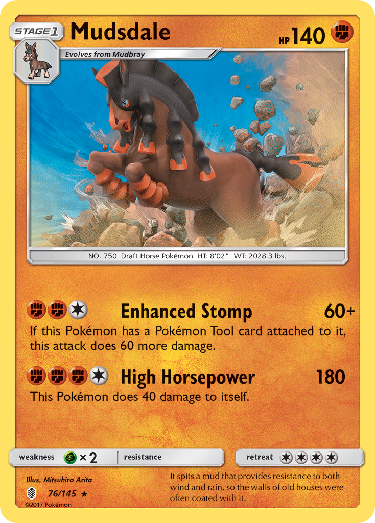 Mudsdale (76/145) [Sun & Moon: Guardians Rising] | Mega City Incorporated