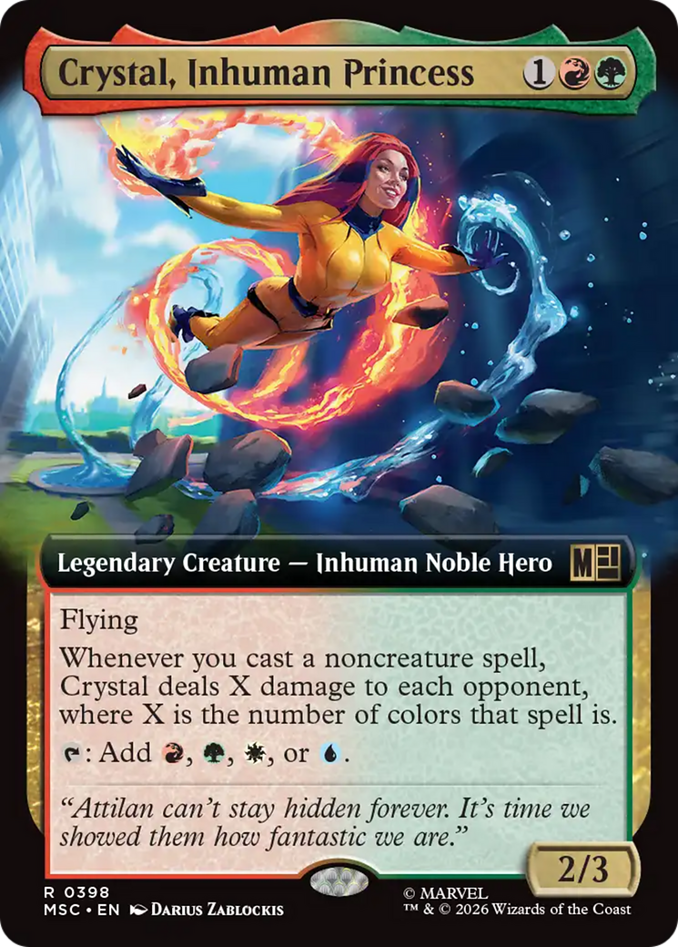 Crystal, Inhuman Princess (Extended Art) [Marvel Super Heroes Commander] | Mega City Incorporated