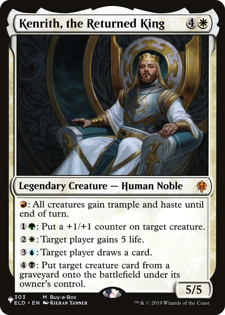 Kenrith, the Returned King [The List] | Mega City Incorporated