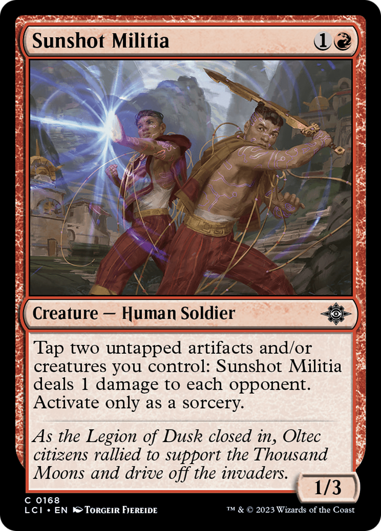 Sunshot Militia [The Lost Caverns of Ixalan] | Mega City Incorporated