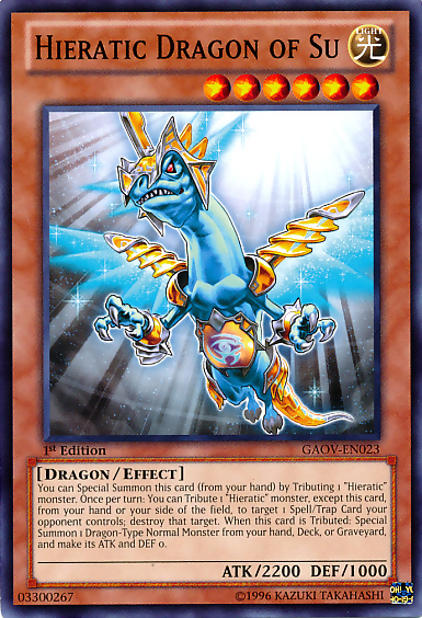 Hieratic Dragon of Su [GAOV-EN023] Common | Mega City Incorporated