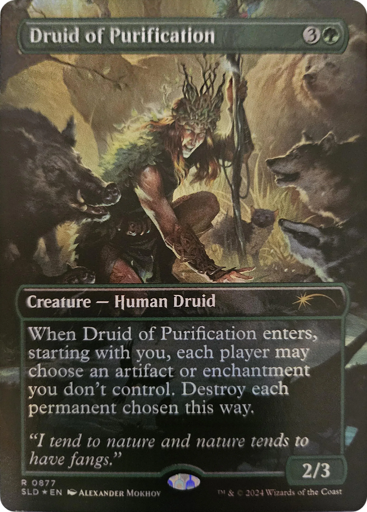 Druid of Purification (Rainbow Foil) [Secret Lair Drop Series] | Mega City Incorporated