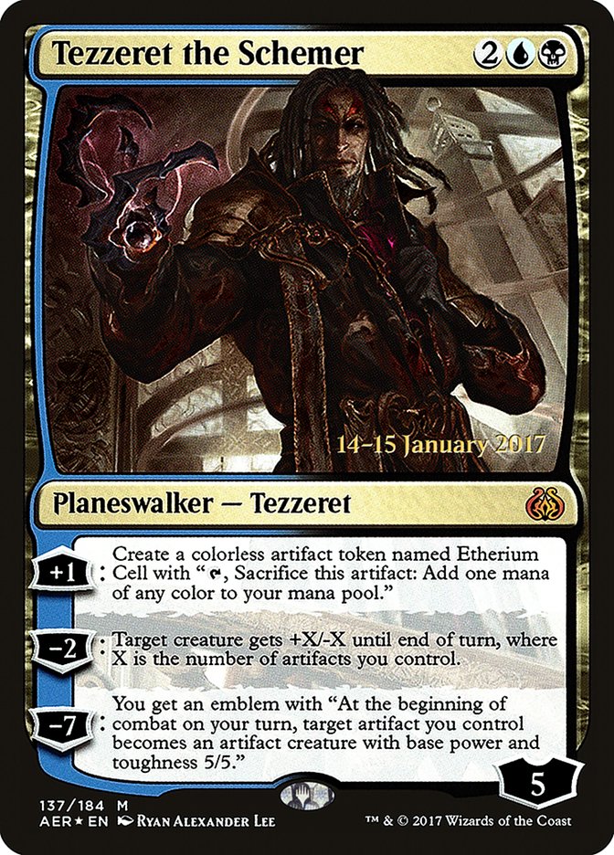 Tezzeret the Schemer [Aether Revolt Prerelease Promos] | Mega City Incorporated