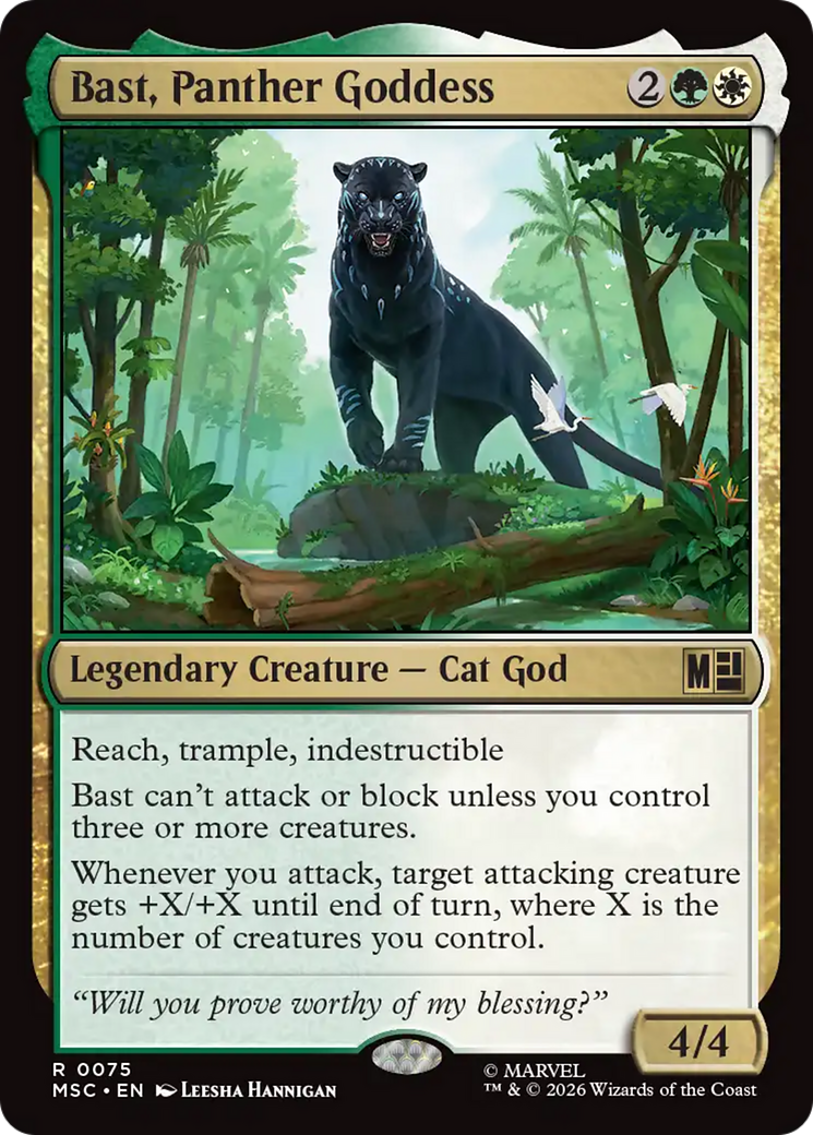 Bast, Panther Goddess (Surge Foil) [Marvel Super Heroes Commander] | Mega City Incorporated