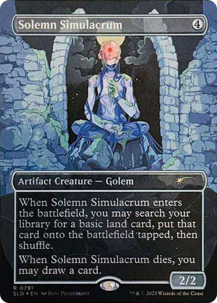 Solemn Simulacrum (0791) (Galaxy Foil) [Secret Lair Drop Series] | Mega City Incorporated