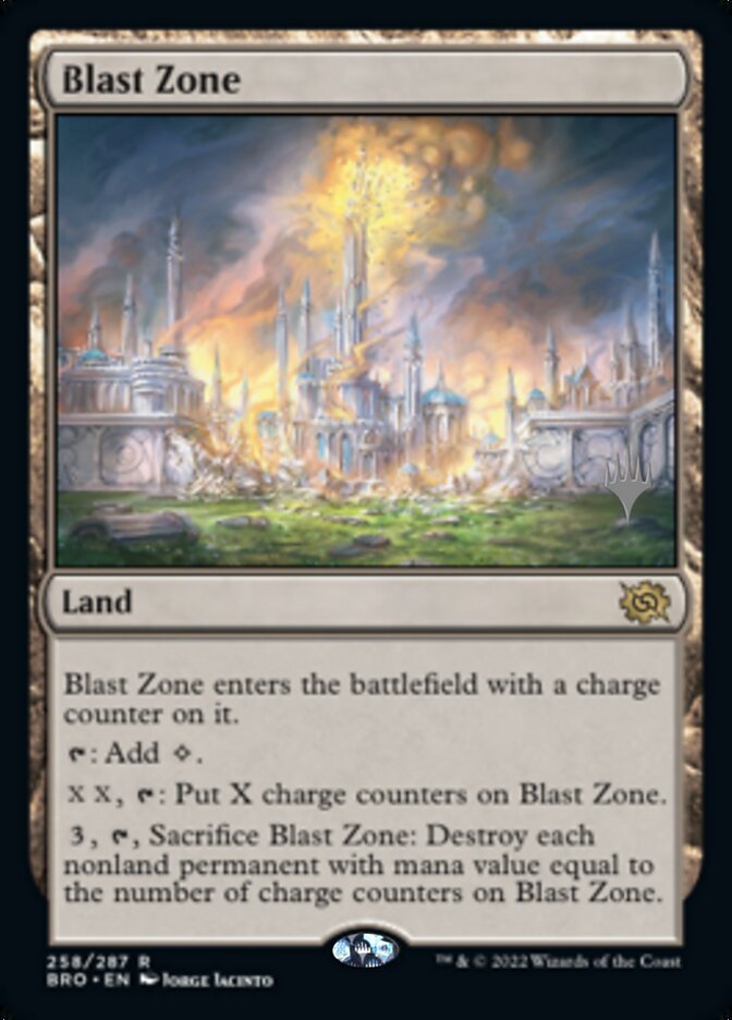 Blast Zone (Promo Pack) [The Brothers' War Promos] | Mega City Incorporated