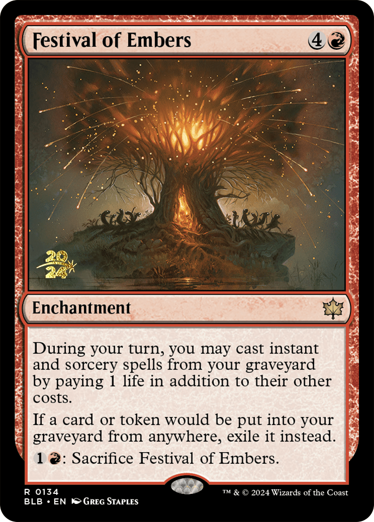 Festival of Embers [Bloomburrow Prerelease Promos] | Mega City Incorporated