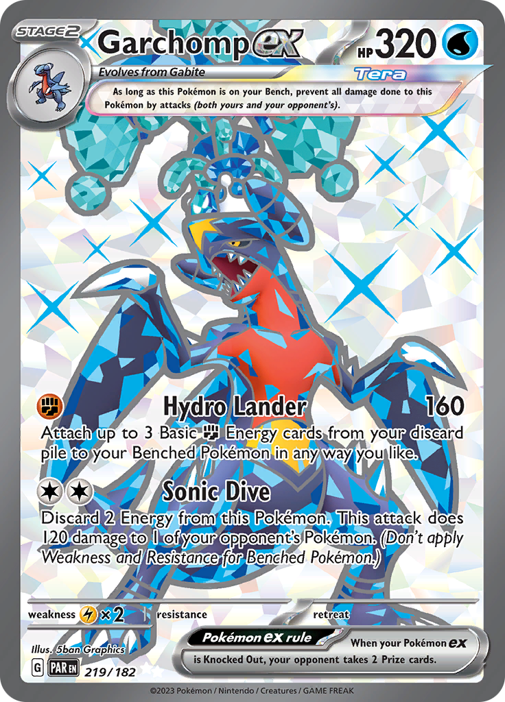 Garchomp ex (219/182) [Scarlet & Violet: Paradox Rift] | Mega City Incorporated