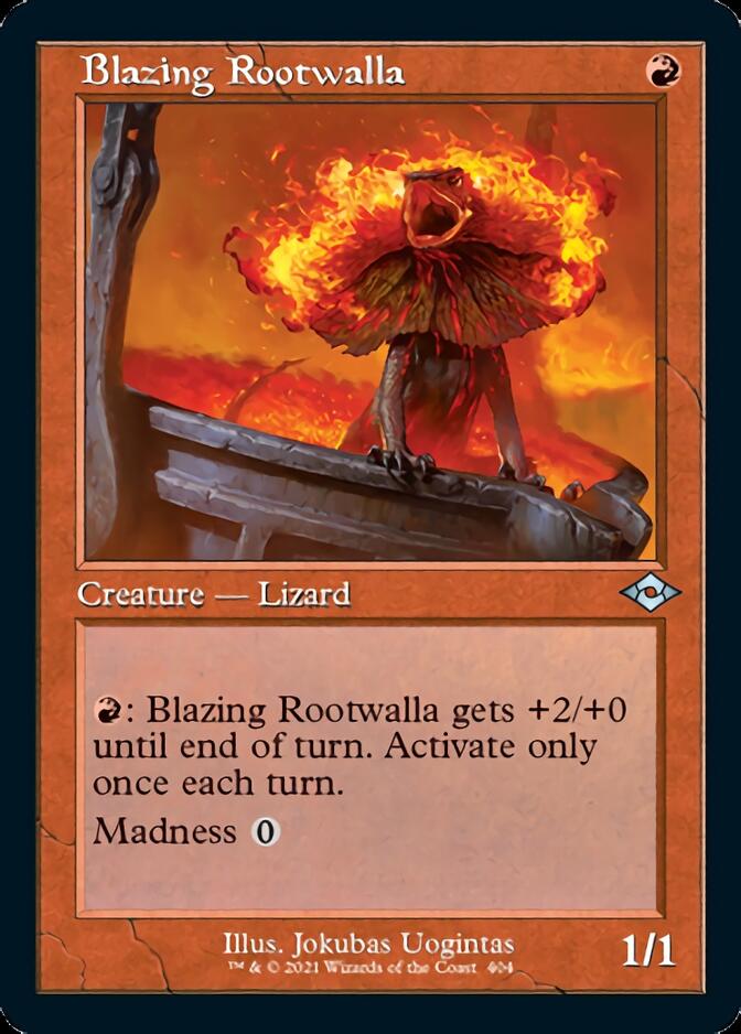 Blazing Rootwalla (Retro Foil Etched) [Modern Horizons 2] | Mega City Incorporated