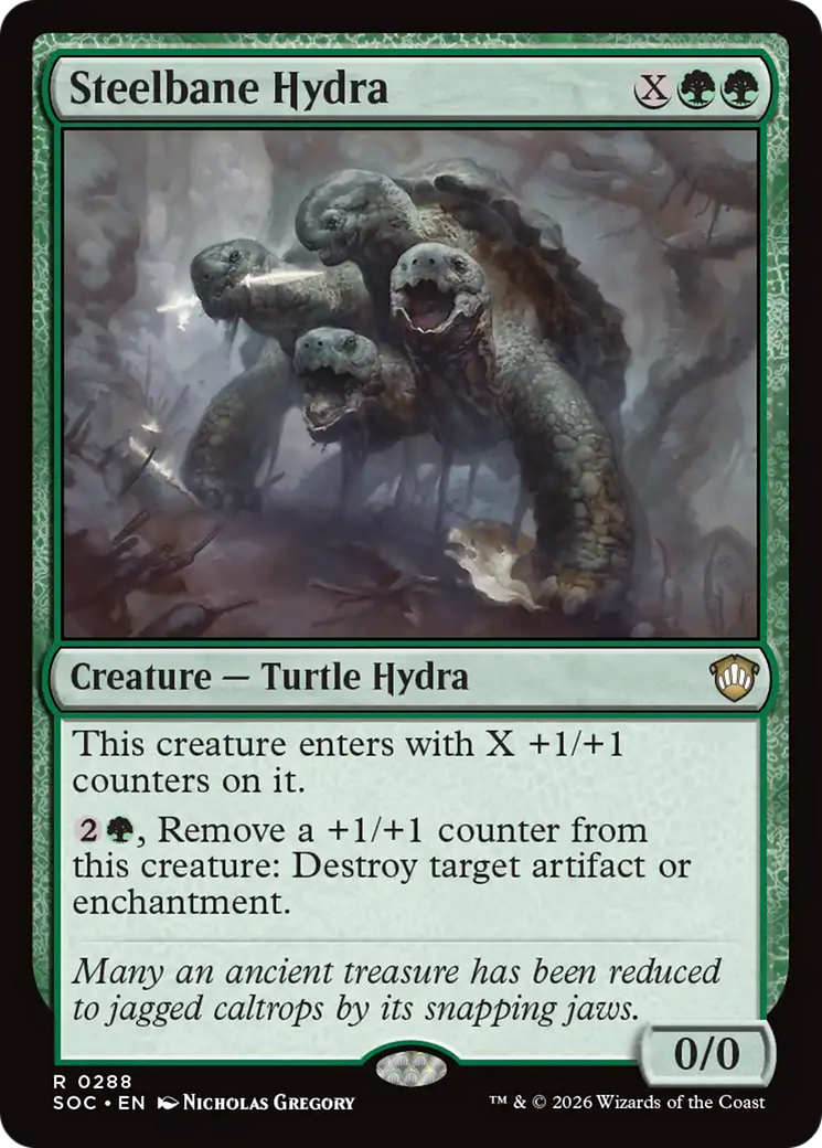 Steelbane Hydra [Secrets of Strixhaven Commander] | Mega City Incorporated