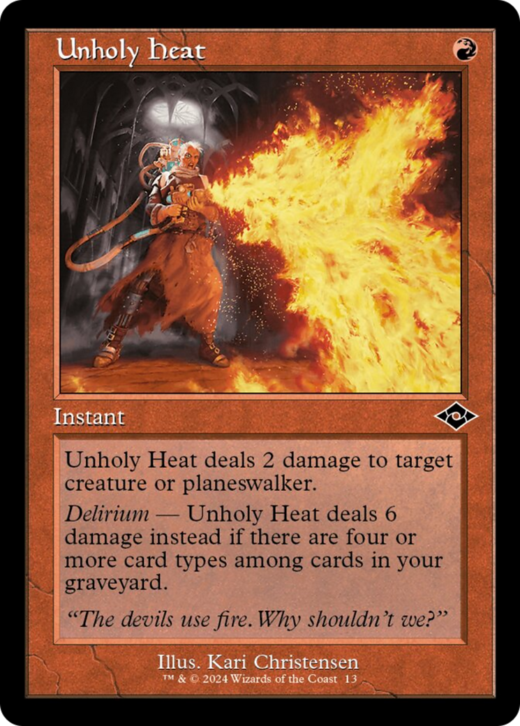 Unholy Heat (Retro) [Modern Horizons 2] | Mega City Incorporated