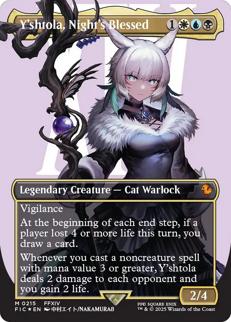 Y'shtola, Night's Blessed (Borderless) (Surge Foil) [FINAL FANTASY Commander] | Mega City Incorporated