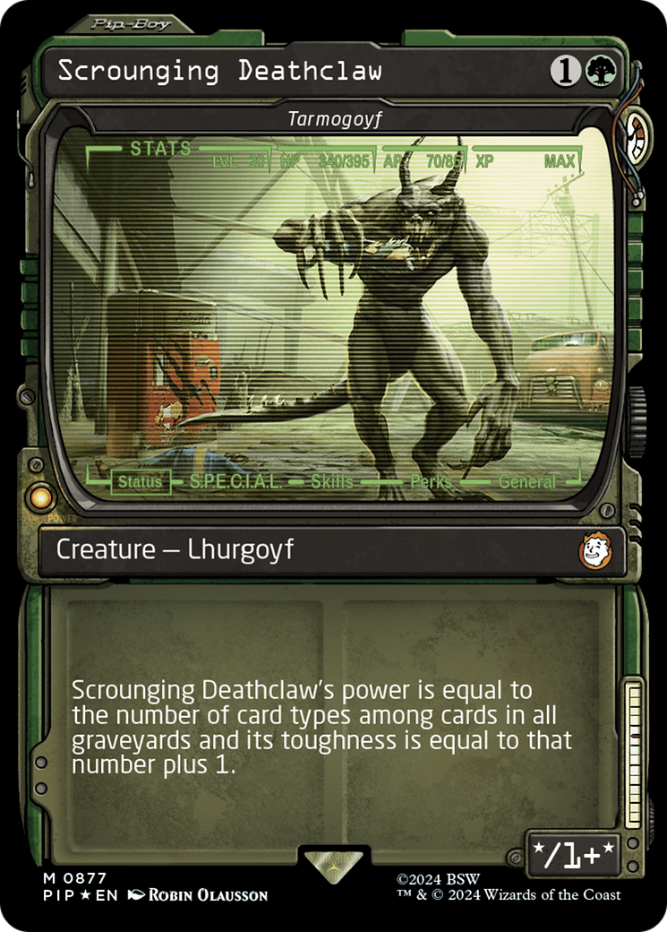 Scrounging Deathclaw - Tarmogoyf (Showcase) (Surge Foil) [Fallout] | Mega City Incorporated