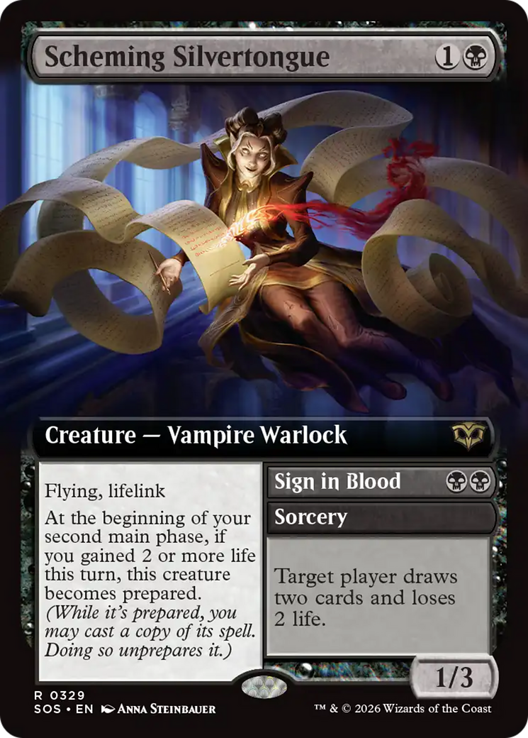 Scheming Silvertongue (Extended Art) [Secrets of Strixhaven] | Mega City Incorporated
