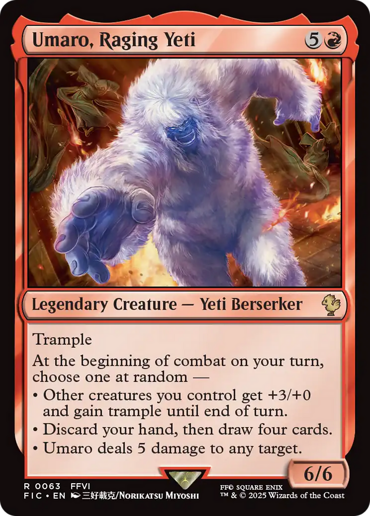 Umaro, Raging Yeti [FINAL FANTASY Commander] | Mega City Incorporated