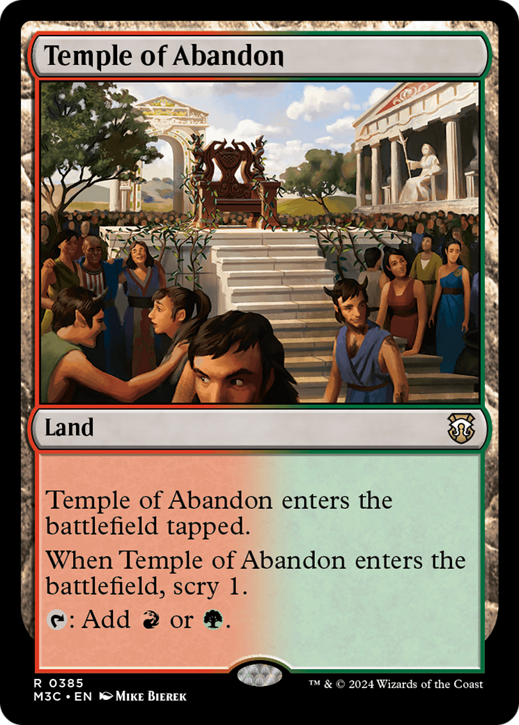 Temple of Abandon (Ripple Foil) [Modern Horizons 3 Commander] | Mega City Incorporated