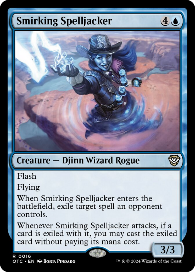 Smirking Spelljacker [Outlaws of Thunder Junction Commander] | Mega City Incorporated