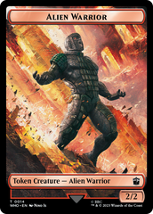 Alien Angel // Alien Warrior Double-Sided Token [Doctor Who Tokens] | Mega City Incorporated