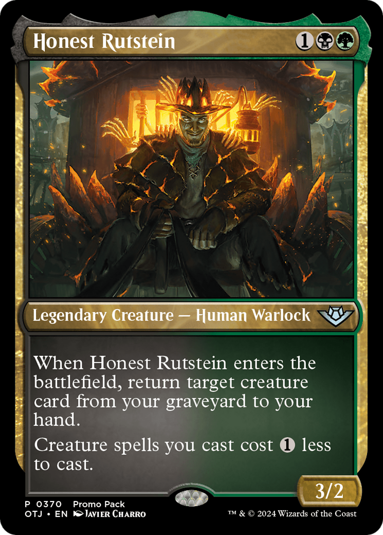 Honest Rutstein (Promo Pack) [Outlaws of Thunder Junction Promos] | Mega City Incorporated