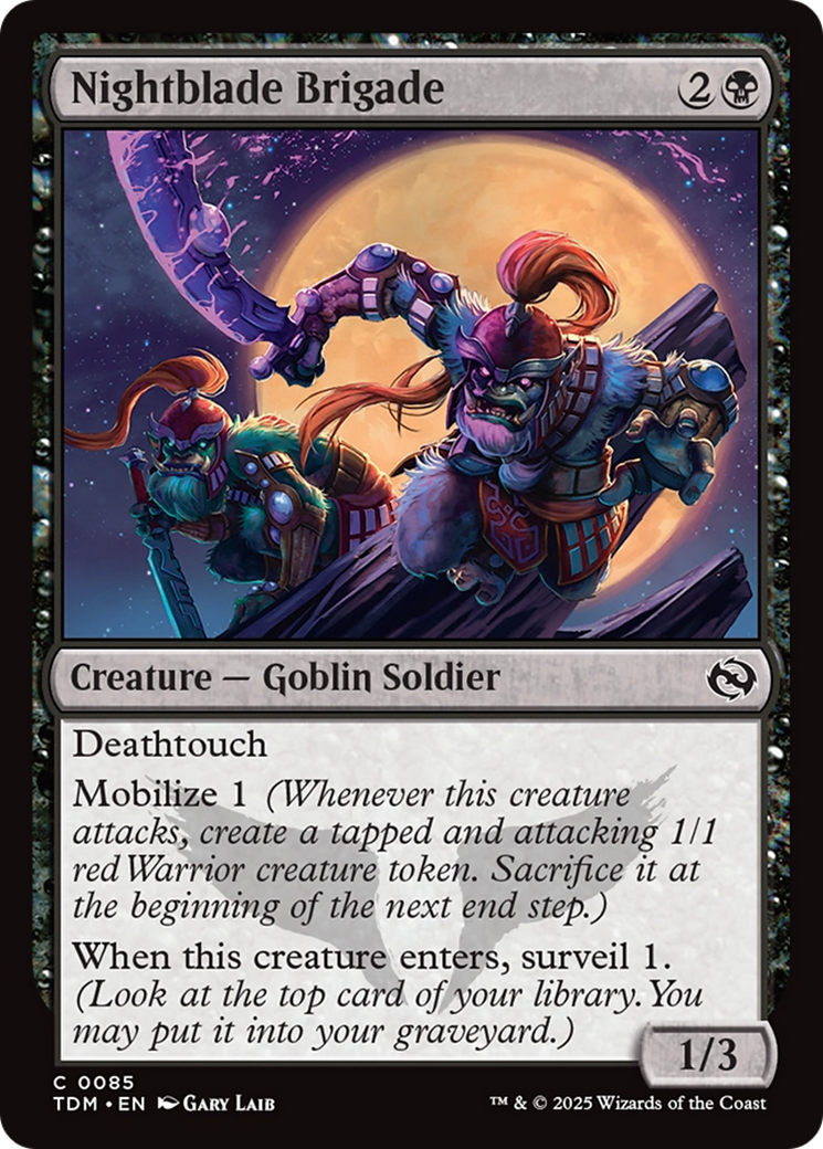 Nightblade Brigade [Tarkir: Dragonstorm] | Mega City Incorporated