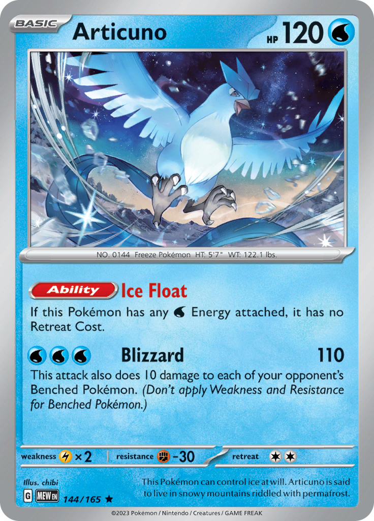 Articuno (144/165) [Scarlet & Violet 151] | Mega City Incorporated