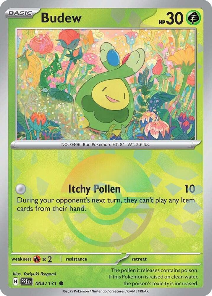 Budew (004/131) (Poke Ball Pattern) [Scarlet & Violet: Prismatic Evolutions] | Mega City Incorporated