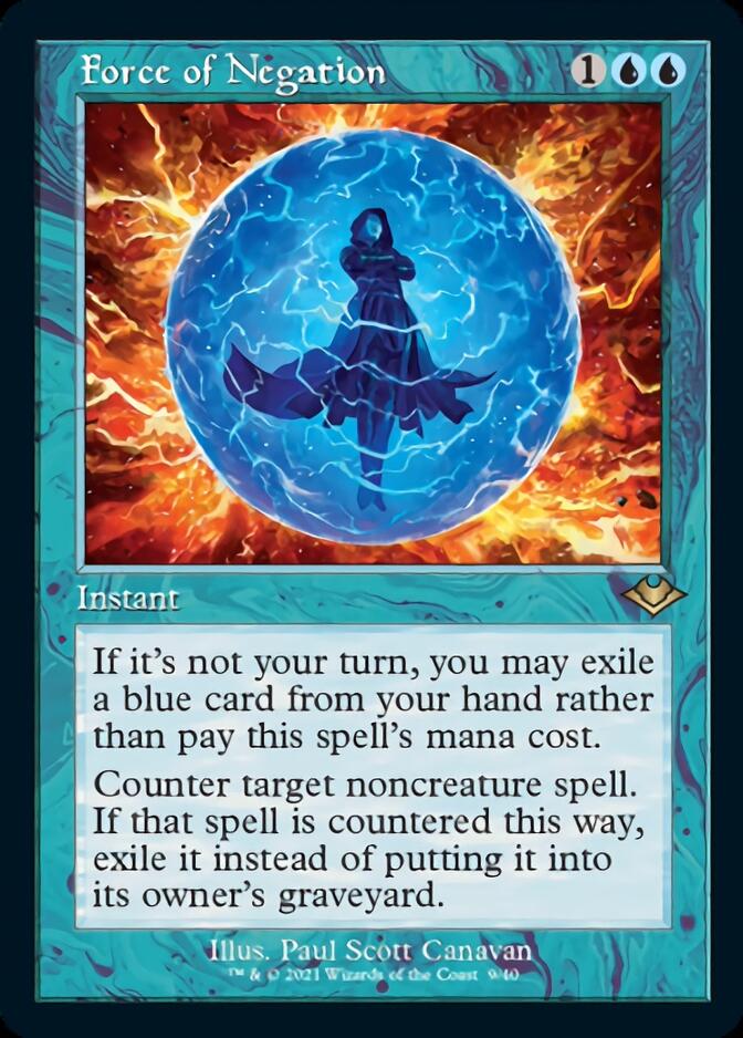 Force of Negation (Retro Foil Etched) [Modern Horizons] | Mega City Incorporated