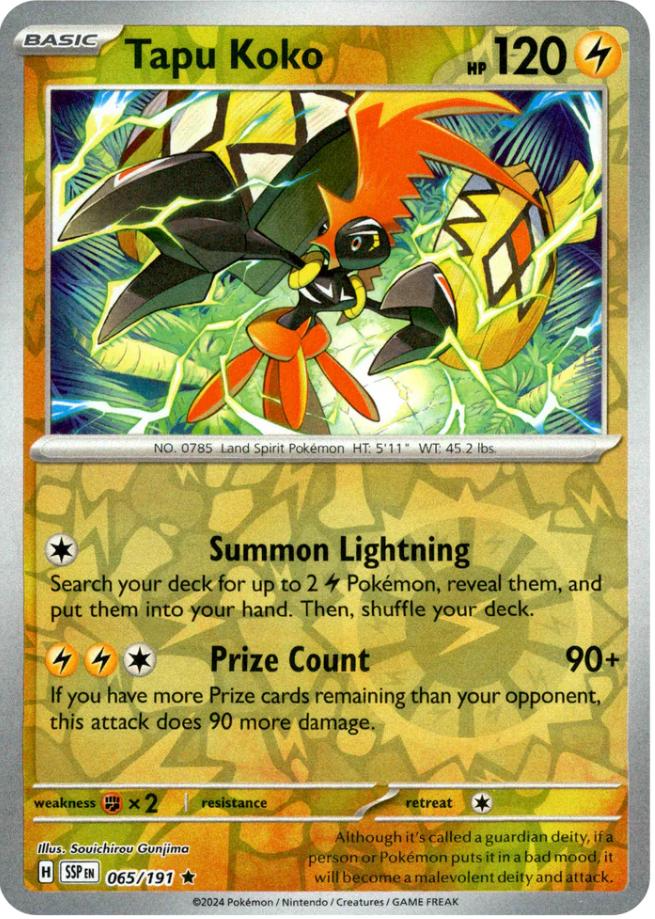 Tapu Koko (065/191) [Scarlet & Violet: Surging Sparks] | Mega City Incorporated