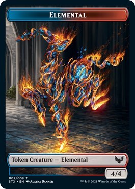 Elemental // Pest Double-Sided Token [Strixhaven: School of Mages Tokens] | Mega City Incorporated