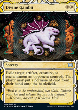 Divine Gambit (Foil Etched) [Strixhaven: Mystical Archive] | Mega City Incorporated